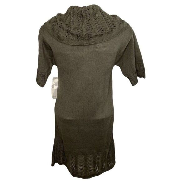 LUCCA Green Cowl Neck Sweater‎ Dress Sz Medium NEW - Picture 3 of 10